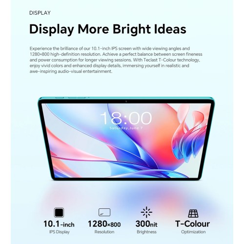 TECLAST tablet P33 με πληκτρολόγιο/ποντίκι/στυλό αφής/θήκη/βάση, 10.1