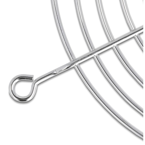 DELOCK σχάρα για 120mm ανεμιστήρα 67308, μεταλλική, ασημί