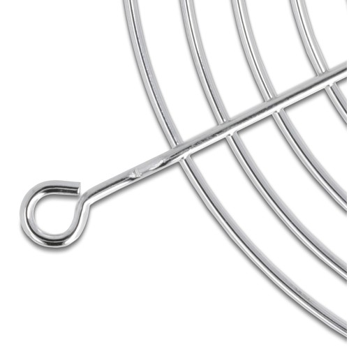 DELOCK σχάρα για 80mm ανεμιστήρα 67306, μεταλλική, ασημί