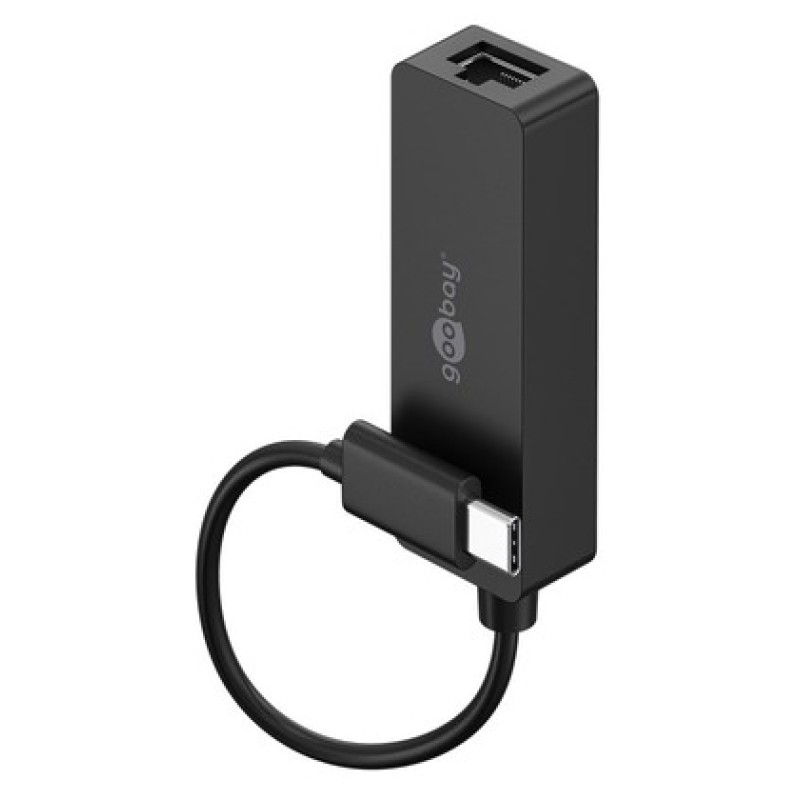 GOOBAY αντάπτορας δικτύου 76579, USB-C, 1000Mbps Ethernet, μαύρος