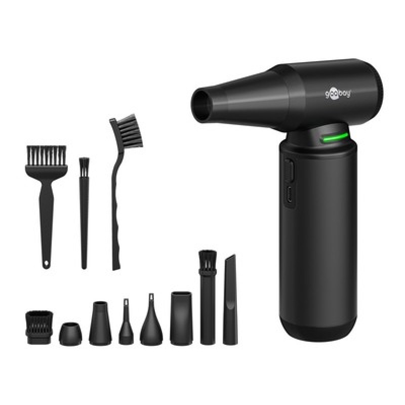 GOOBAY ηλεκτρικό air duster 77831 με φακό, 180W, 6000mAh, μαύρο