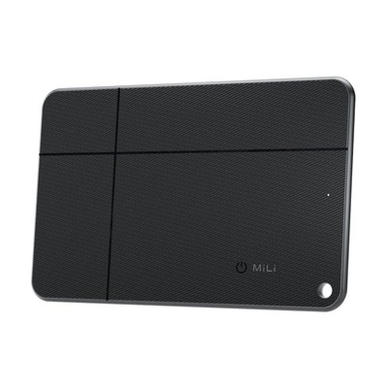 MILI ψηφιακή επαγγελματική κάρτα & tracker MiCard Duo για iOS & Android συσκευές, NFC, Bluetooth, μαύρο