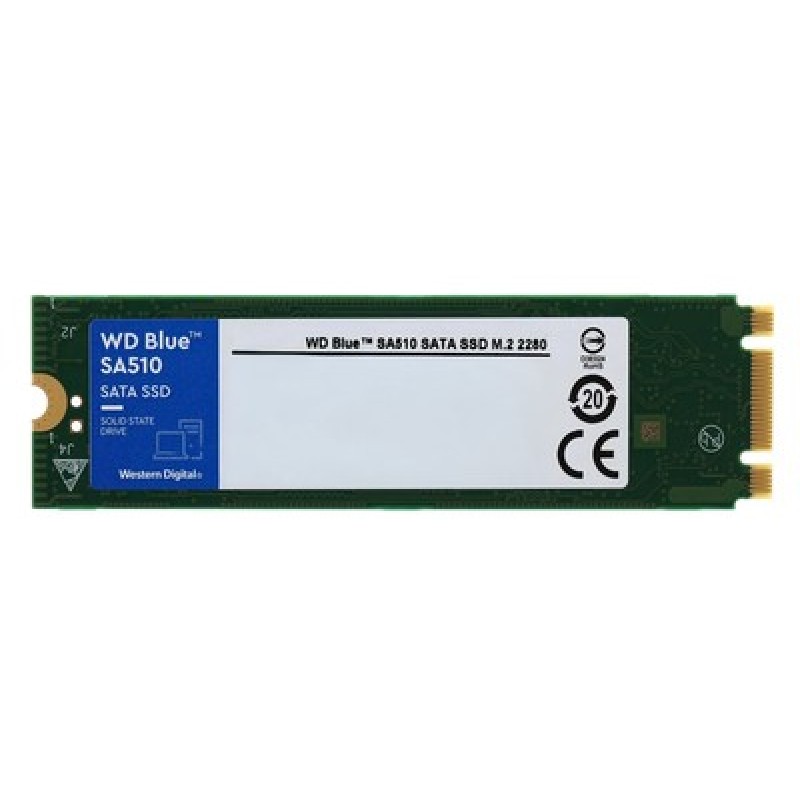 WD M.2 SATA III SSD Blue SA510, 500GB, 560/560MBps, Factory Recertified