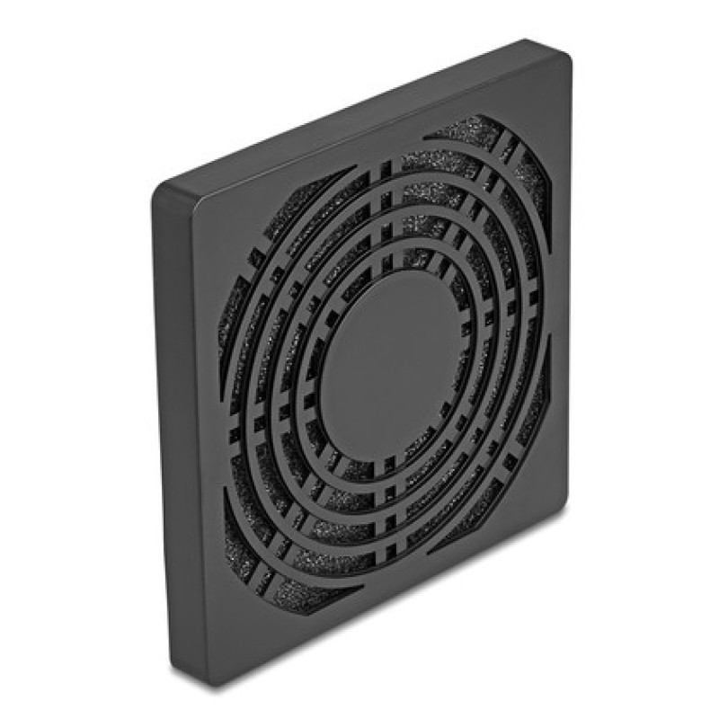 DELOCK σχάρα για 92mm ανεμιστήρα 67312 με φίλτρο σκόνης, πλαστική, μαύρη