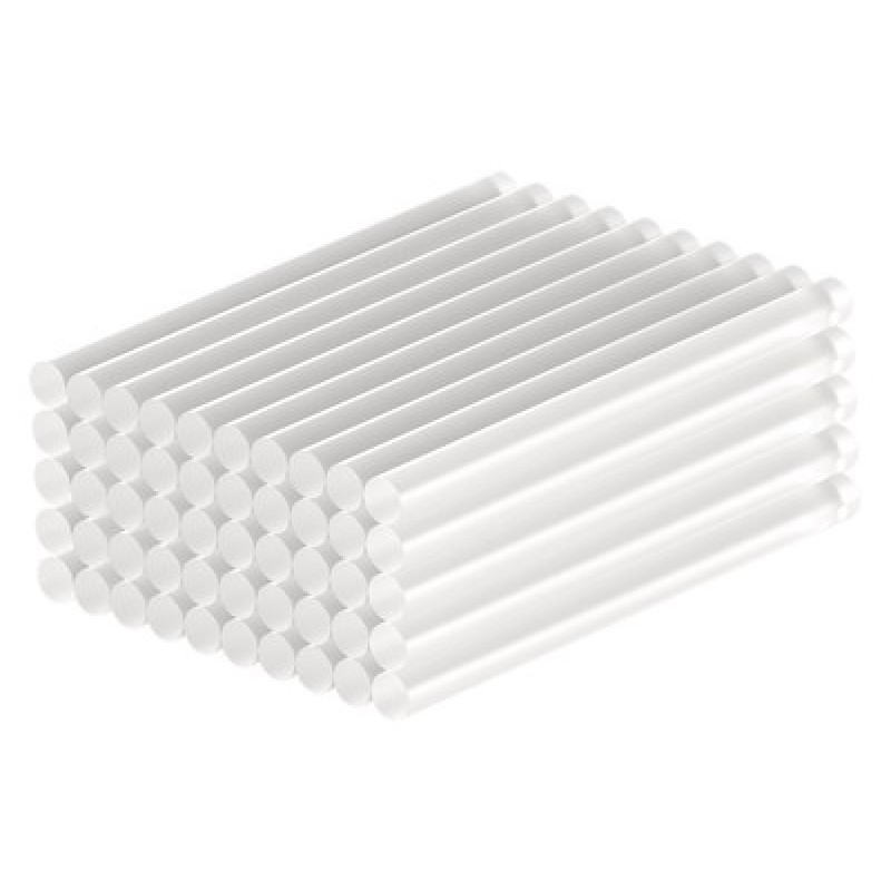 GOOBAY ράβδοι σιλικόνης 77851, Φ7mm x 100mm, διάφανο, 50τμχ