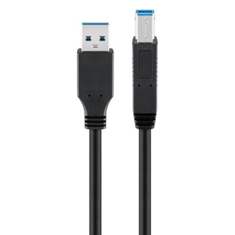 GOOBAY καλώδιο USB 3.0 σε USB Type B 95719, 1m, 5Gbps, μαύρο