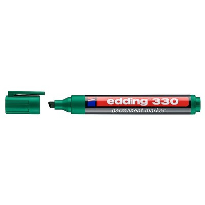 EDDING ανεξίτηλος μαρκαδόρος 330, 1-5mm, επαναγεμιζόμενος, πράσινος