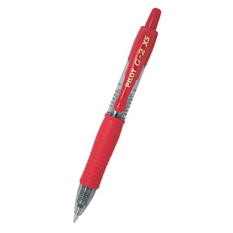 PILOT στυλό διαρκείας gel G-2 XS, 0.7mm, 11cm, κόκκινο