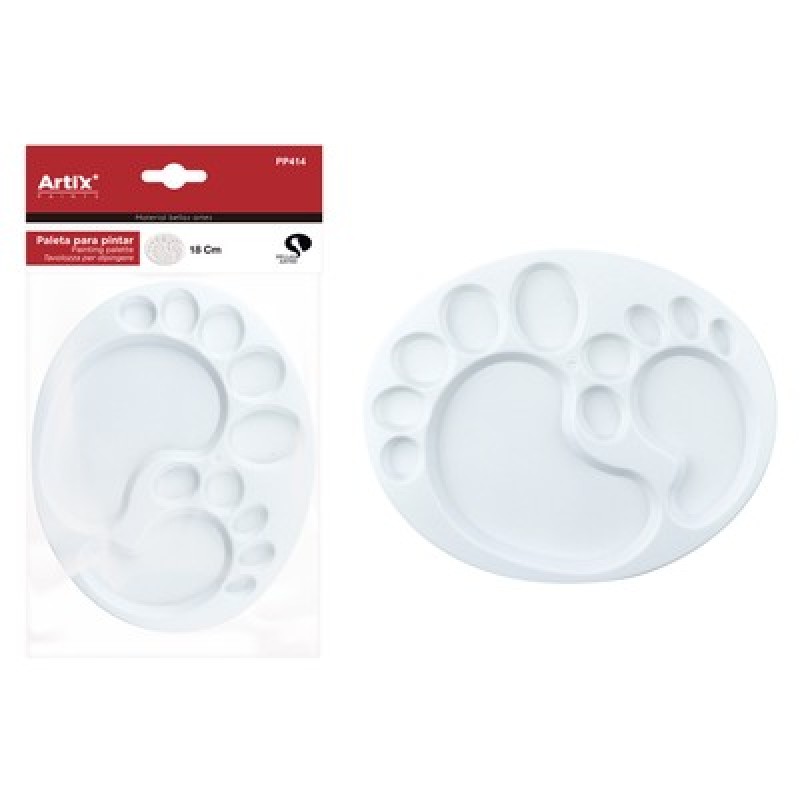 ARTIX PAINTS παιδική πλαστική παλέτα PP414, 14.5x18cm