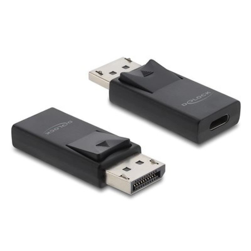 DELOCK αντάπτορας DisplayPort σε USB-C 61078, 8K/60Hz, μαύρος