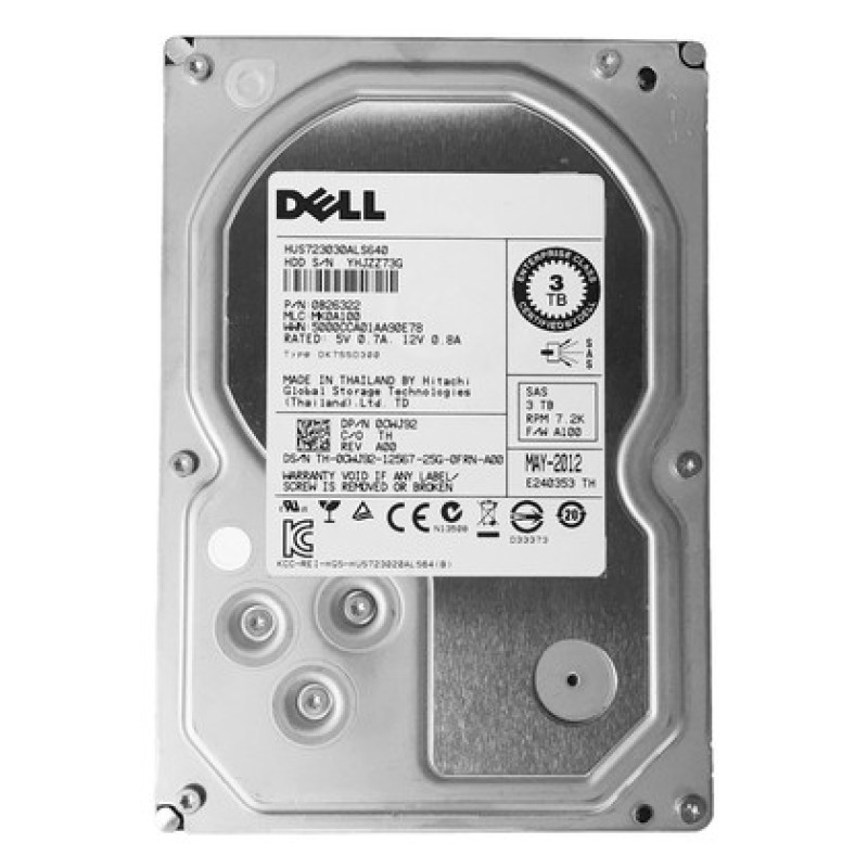 DELL used SAS HDD CWJ92, 3TB, 7.2K, 3.5