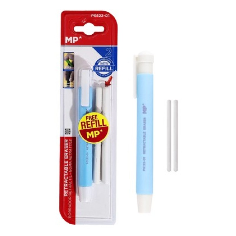 MP μηχανική γόμα για μολύβι PG122-01 με 2x ανταλλακτικά, μπλε
