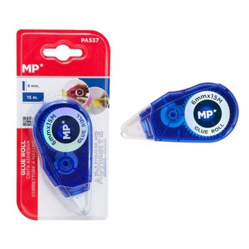 MP διορθωτική ταινία PA537, 6mm x 15m, μπλε