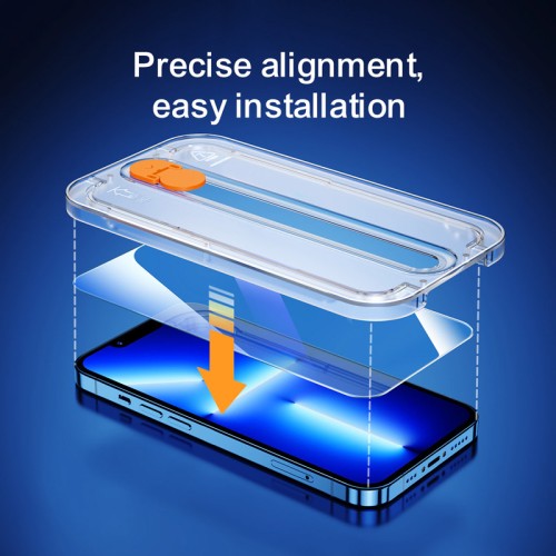 JOYROOM tempered glass 9H με kit τοποθέτησης για iPhone 13/13 Pro