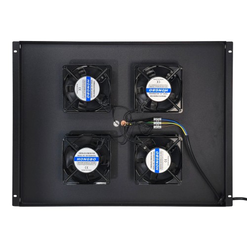 POWERTECH cooling fan για rack NETW-0044, 4x fans με μεταλλικό tray, 1.5m καλώδιο schuko, 54.5x41cm