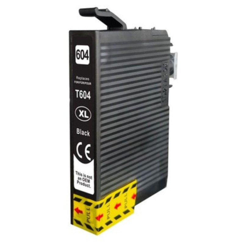 Συμβατό Inkjet για Epson, T604XL, 13ml, μαύρο