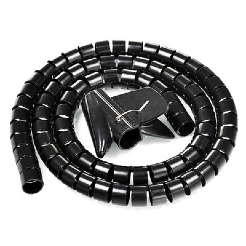 POWERTECH δεματικό καλωδίων TIES-083, πλαστικό, Φ20mm, 2m, μαύρο