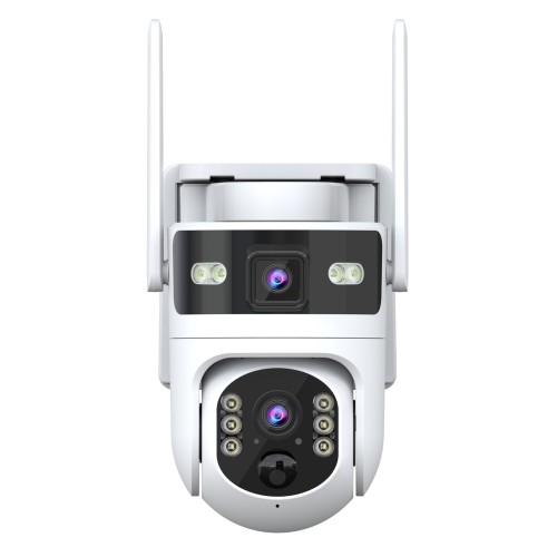POWERTECH smart ηλιακή κάμερα PT-1547, dual lens, 4MP, 4G, PTZ, SD, IP65