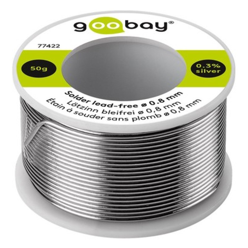 GOOBAY σύρμα συγκόλλησης 77422, Φ0.8mm, lead free, 50g