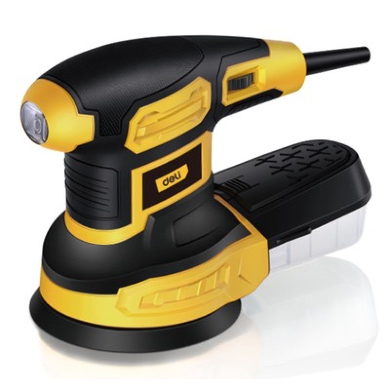 DELI έκκεντρο τριβείο DL-SG125-E3, 360W, Φ125mm, ρυθμιζόμενη ταχύτητα & συλλέκτη