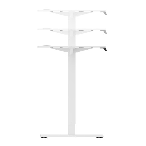 BRATECK ηλεκτρικό γραφείο S23-22R-B-WH με ρυθμιζόμενο ύψος, 1200x600x720~1180mm, λευκό