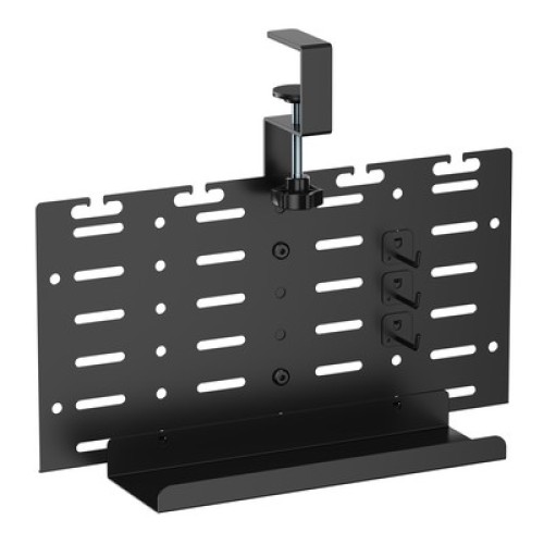 BRATECK cable management γραφείου CC11-20-1, μεταλλικό, 384x63x307mm, μαύρο