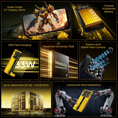 OUKITEL smartphone WP60, 7.2