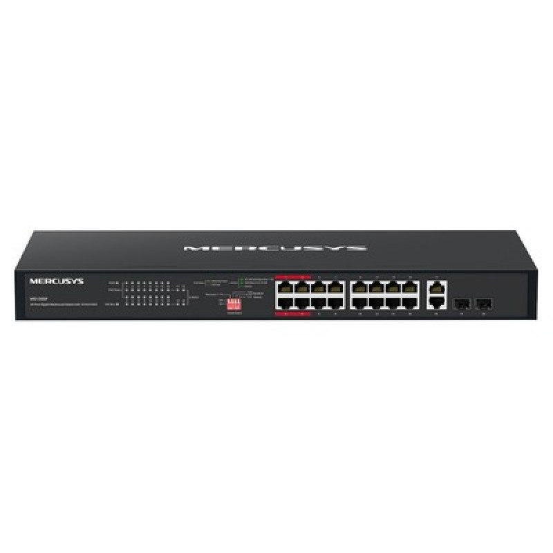 MERCUSYS rackmount switch MS120GP, 20x Gigabit θύρες, PoE+, V1.0