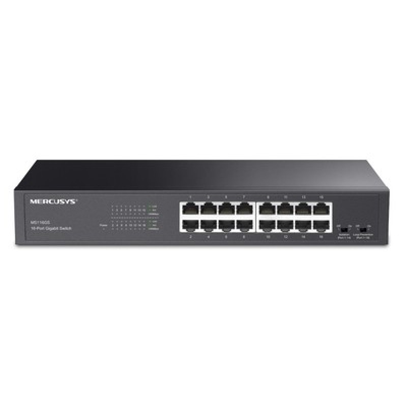 MERCUSYS desktop/rackmount switch MS116GS, 16x Gigabit θύρες, V1.0