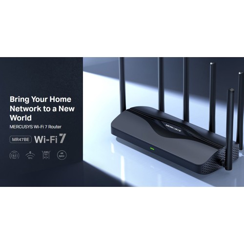 MERCUSYS router MR47BE, WiFi 7, 9.3Gbps BE9300, Tri-Band, V2.0