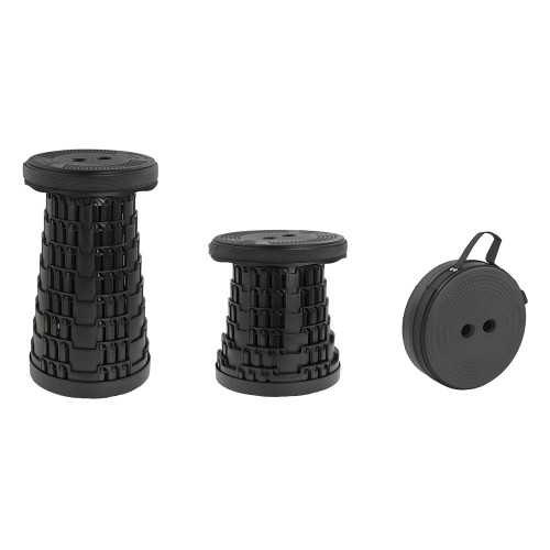 HOME USE πτυσσόμενο καρεκλάκι HUH-0262 με μαξιλάρι, αντοχή έως 250kg, 25.5x45.5cm, μαύρο