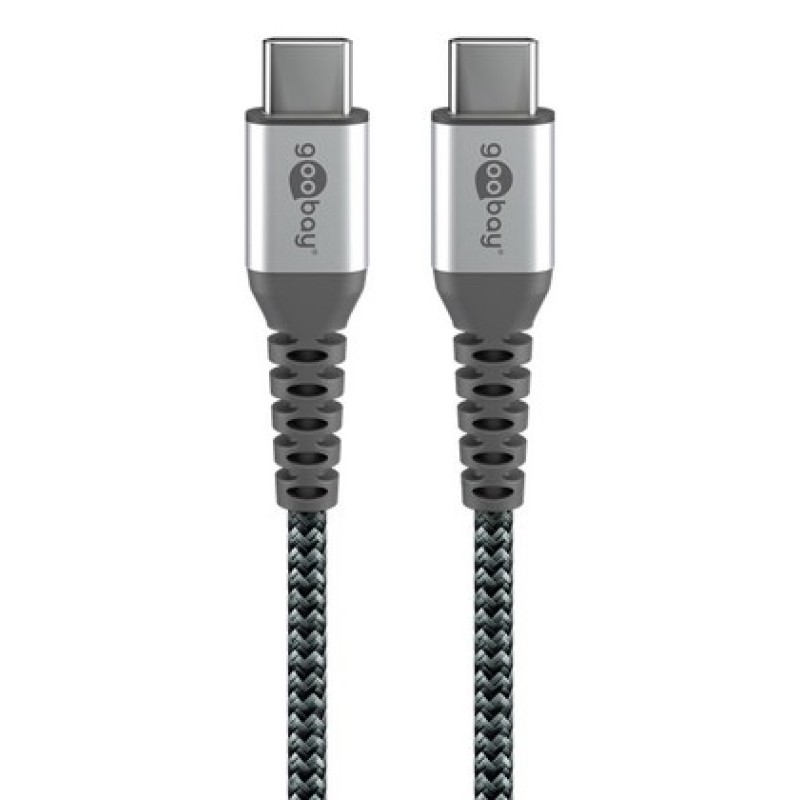 GOOBAY καλώδιο USB-C 79559, 60W, 480Mbps, 0.15m, μαύρο