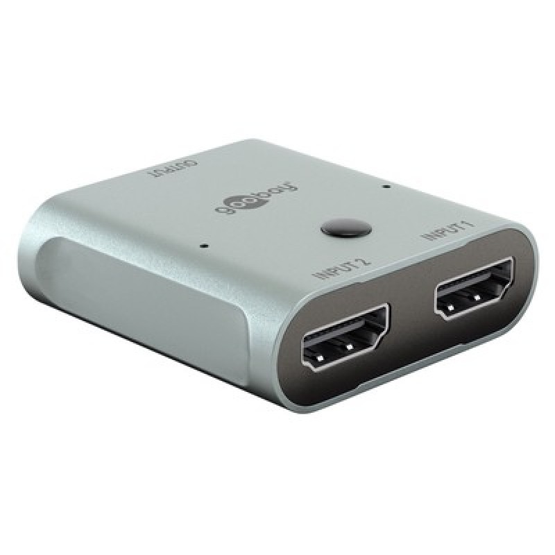 GOOBAY HDMI switch 77791, 2 σε 1, 8K/60Hz, γκρι