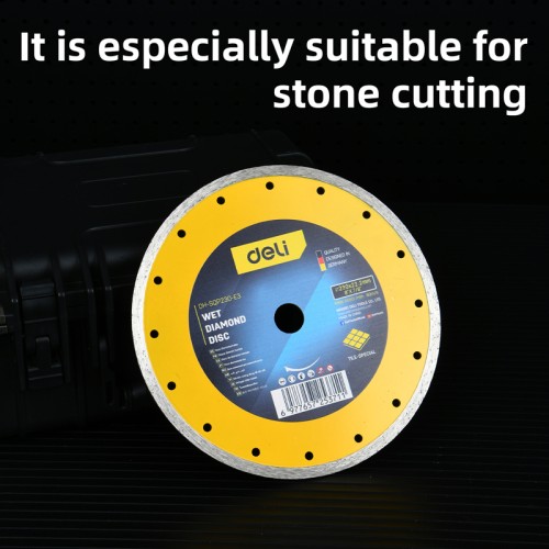 DELI δίσκος κοπής διαμαντέ DH-SQP230-E3, δομικών υλικών, 230mm, 6650rpm, wet