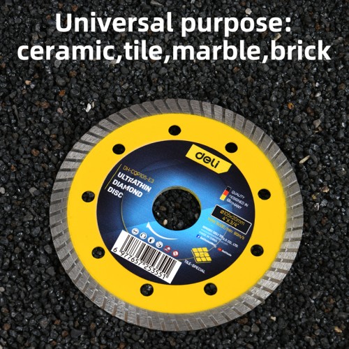 DELI δίσκος κοπής διαμαντέ DH-CQP105-E3, δομικών υλικών, ultrathin, 105mm, 14500rpm, wet & dry