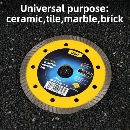 DELI δίσκος κοπής διαμαντέ DH-CQP125-E3, δομικών υλικών, ultrathin, 125mm, 12250rpm, wet & dry