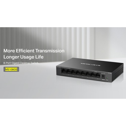 MERCUSYS desktop switch MS108GS, 8x Gigabit θύρες, V1.0
