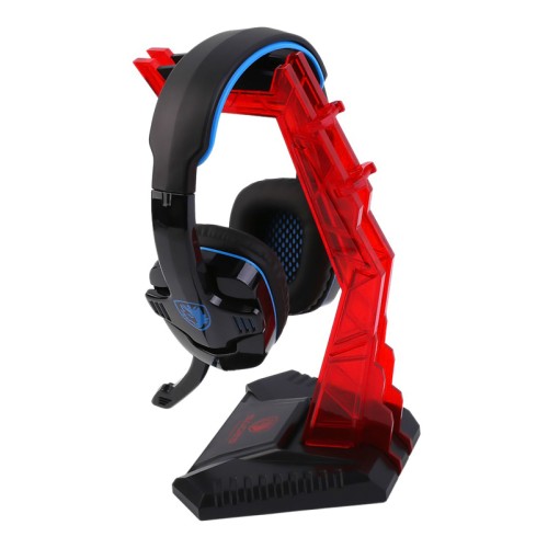 SADES επιτραπέζια βάση ακουστικών Wolfbone, κόκκινη