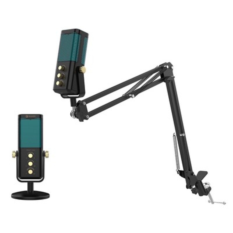 SADES gaming μικρόφωνο Night Owl με βάση γραφείου & επιτραπέζια, καρδιοειδές, USB, μαύρο