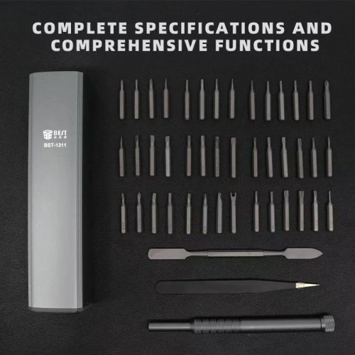 BEST σετ κατσαβίδι ακριβείας BST-1311 με 42 μύτες, με θήκη, 45τμχ