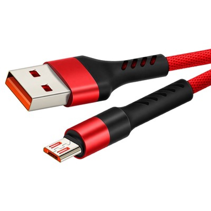 CABLETIME καλώδιο micro USB σε USB CT-C165-P05, 2.4A, 480Mbps, 1m, κόκκινο