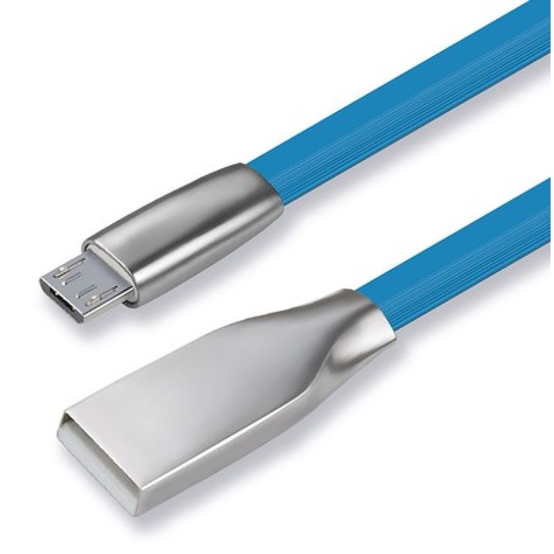 CABLETIME καλώδιο micro USB σε USB θηλυκό CT-PU32-ZFUM, flat, 480Mbps, 1m, μπλε
