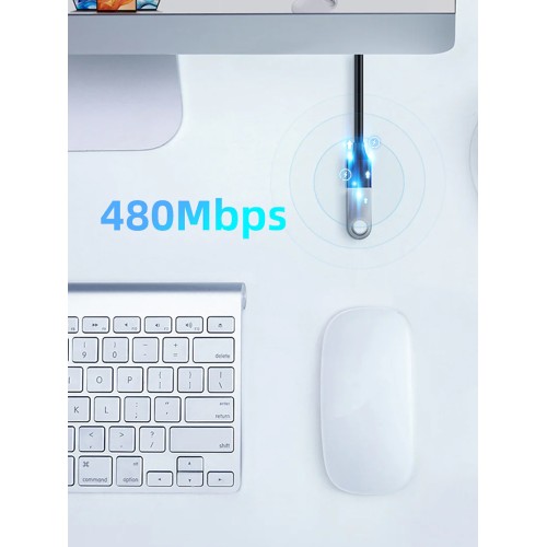 CABLETIME καλώδιο προέκτασης USB 2.0 CT-AMAF2.0, 480Mbps, 1.5m, μαύρο