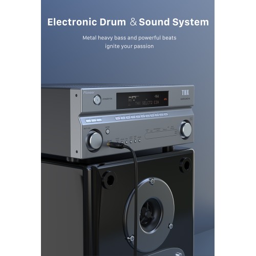 CABLETIME καλώδιο ήχου 6.35mm AV323-11G, 15m, μαύρο