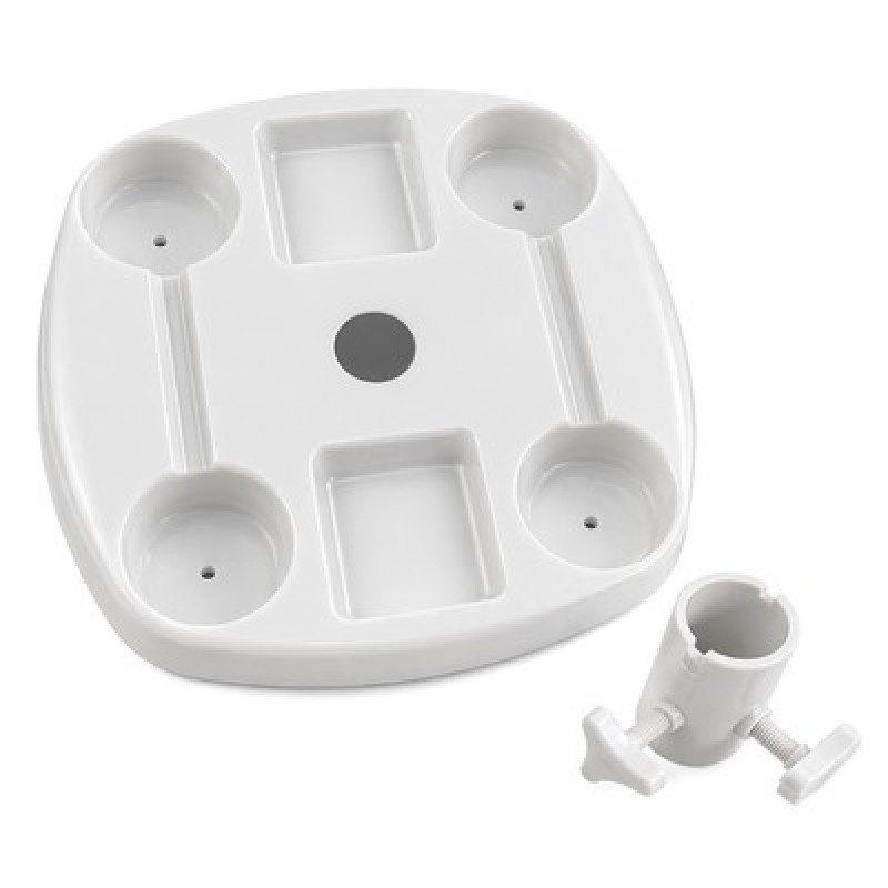 BRUNO τραπεζάκι για ομπρέλα θαλάσσης BRN-0290, λευκό