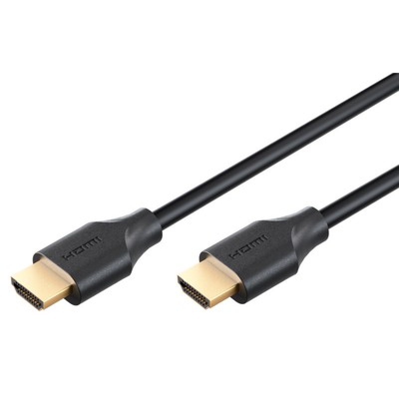 GOOBAY καλώδιο HDMI 2.2 80091, 16K/60Hz, 96 Gbps, 1m, μαύρο