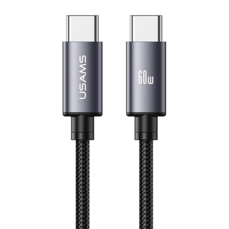 USAMS καλώδιο USB-C SJ769, 60W, 480Mbps, 1m, μαύρο