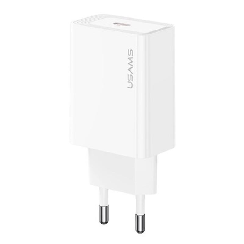 USAMS φορτιστής τοίχου CC325, USB-C, 20W, λευκός