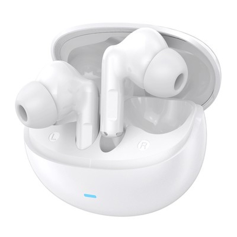 CELEBRAT earphones με θήκη φόρτισης W80, True Wireless, 13mm, 30/230mAh, λευκά