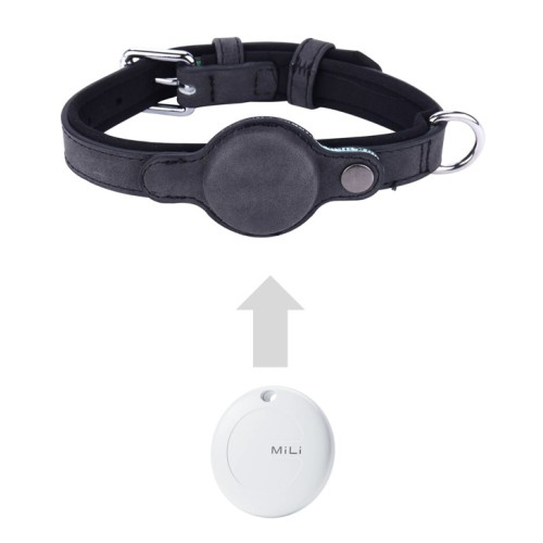 MILI κολάρο με θήκη smart tag MiCollar για σκύλους, small, μαύρο